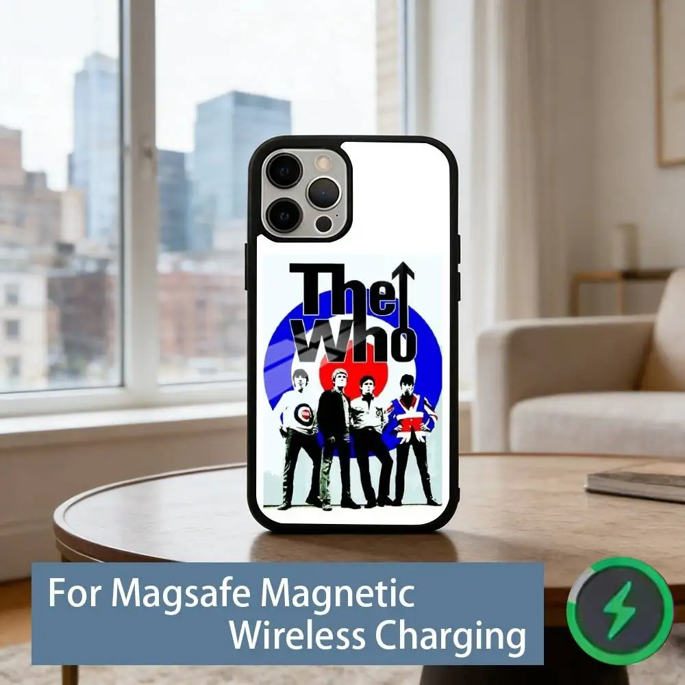 Фото Чехол для телефона The W-Who Band для iPhone 17, 16, 15, 14, 13, 12, 11 Plus, Pro, магнитный, для беспроводной зарядки Magsafe №5