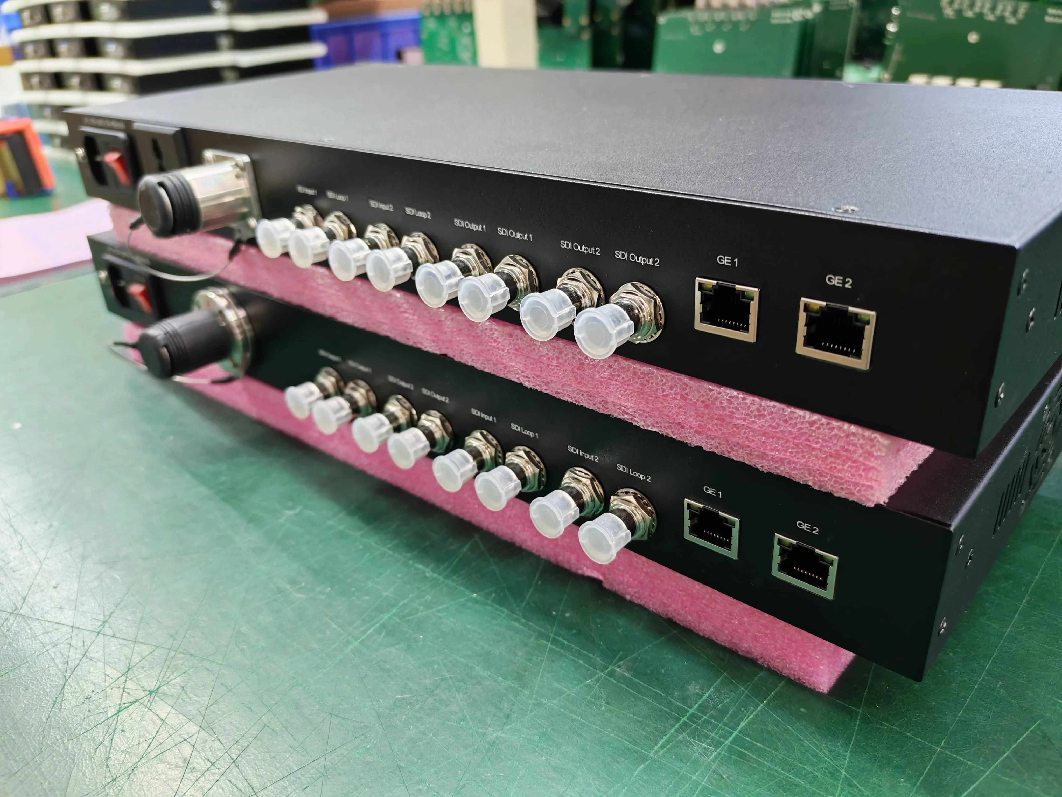 Фото 19-футовое 2-кратное двунаправленное видео 12G 4K SDI с сетевой системой оптоволоконной передачи 1000M №1