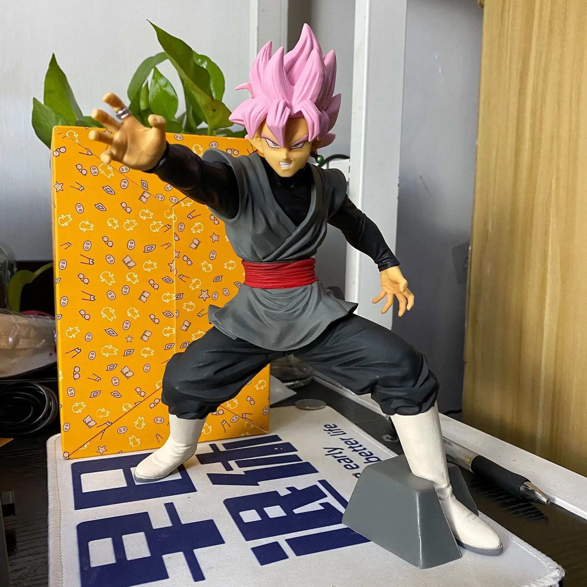 

25CM Boxed DRAGON BALL Figure Super Saiyan ROSE Figure XENO Zamasu Figurine Son Goku Model Cool Desktop Ornaments Gift Toy