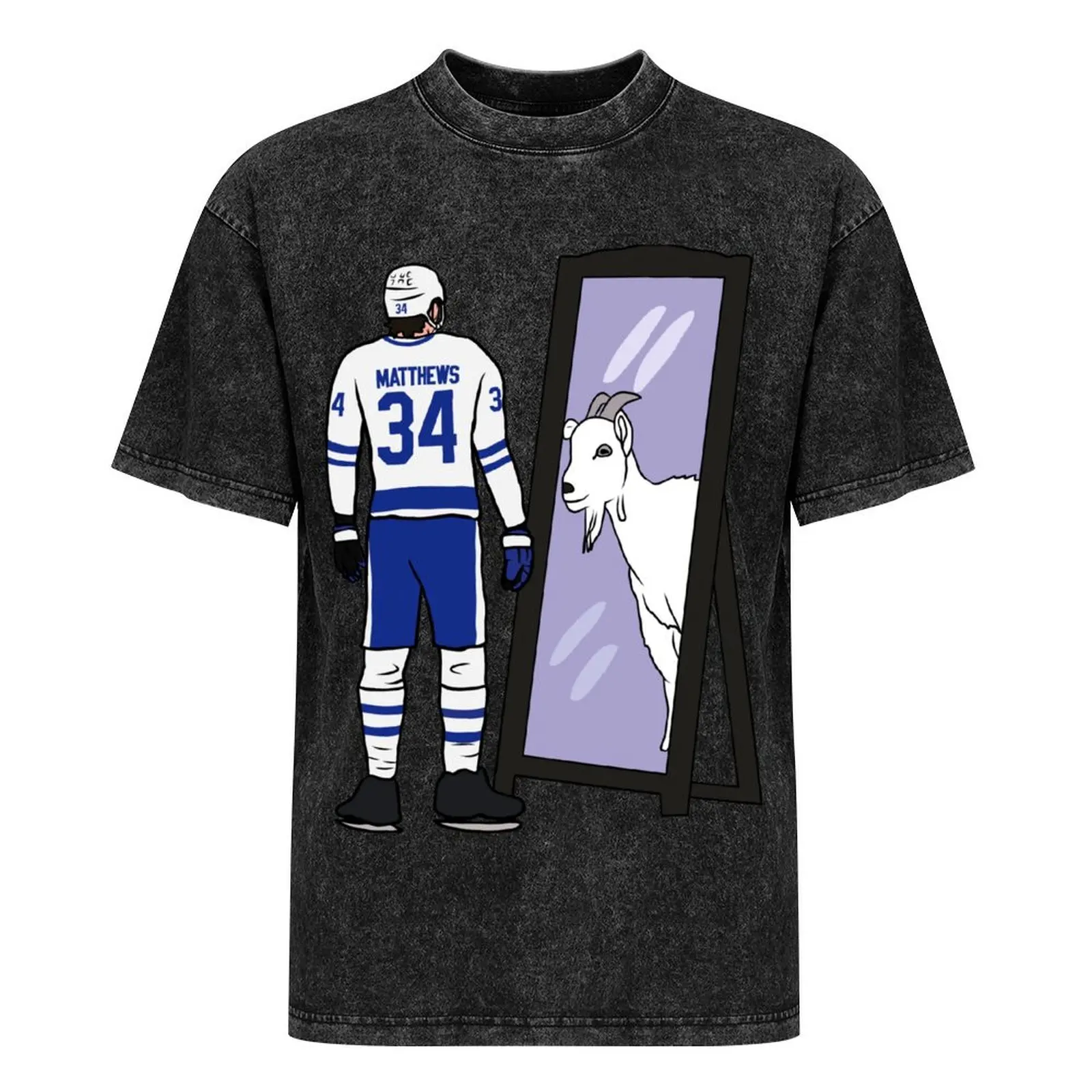 Футболка Auston Matthews Mirror GOAT летние топы футболки большого размера мужские