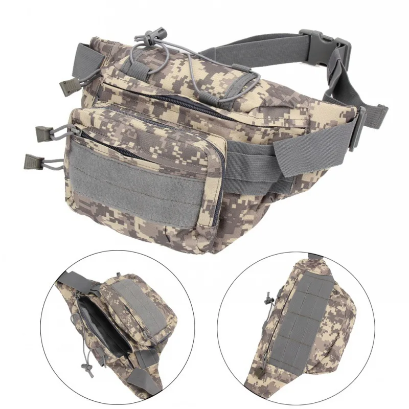 

Tactical Men Waist Pack Nylon Hiking Phone Pocket Pouch Outdoor Sport Army Military Molle Pack Hunting Climbing Camping Belt Bag