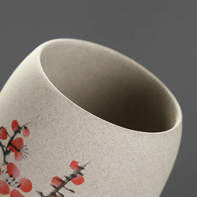 CHANSHOVA - керамическая чайная чашка в китайском стиле ретро из грубой керамики