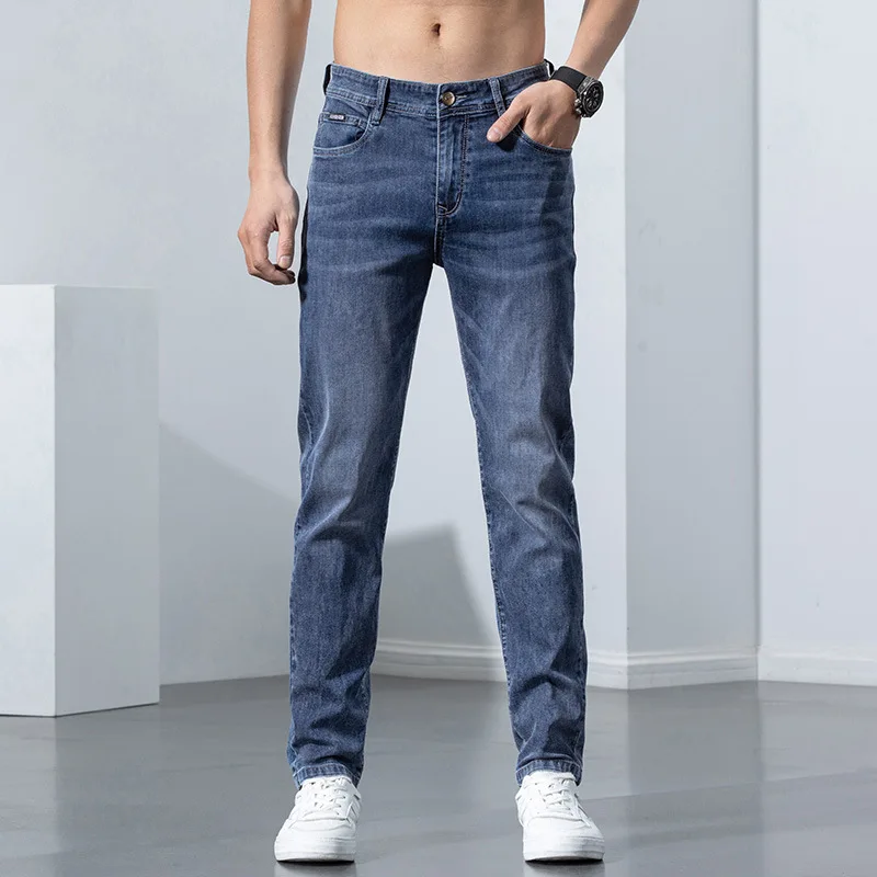 2022 Spring And Autumn New Men's Fashion Casual Stretch Skinny Jeans Cotton Denim Slim Fit Pants Male Trousers Trend Jeans