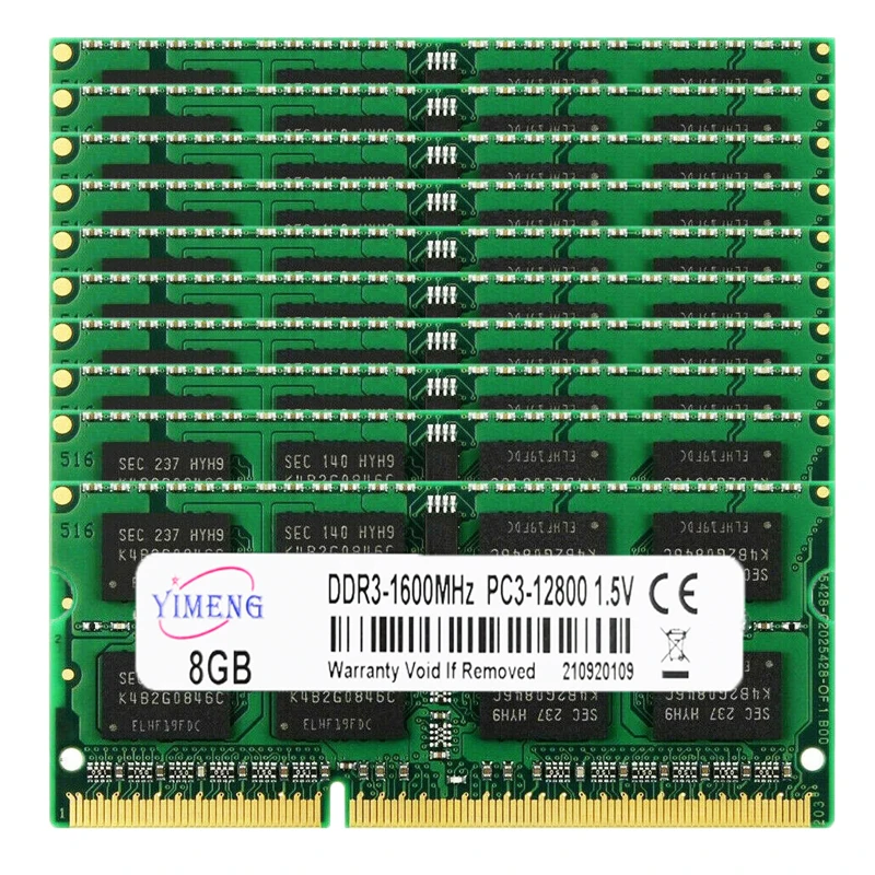 Оперативная память DDR3 для ноутбука 10 шт. 4 ГБ 8 16 PC3 8500 10600 12800 1066 1333 1600 МГц DDR3L 204pin 1 5 в