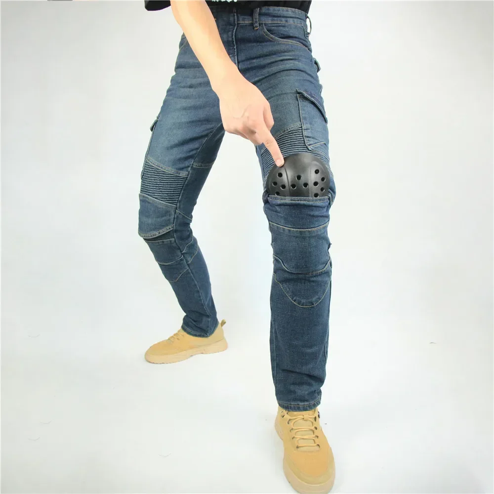 Мотоциклетные бриджи со встроенным износостойким огнестойким кевларовым