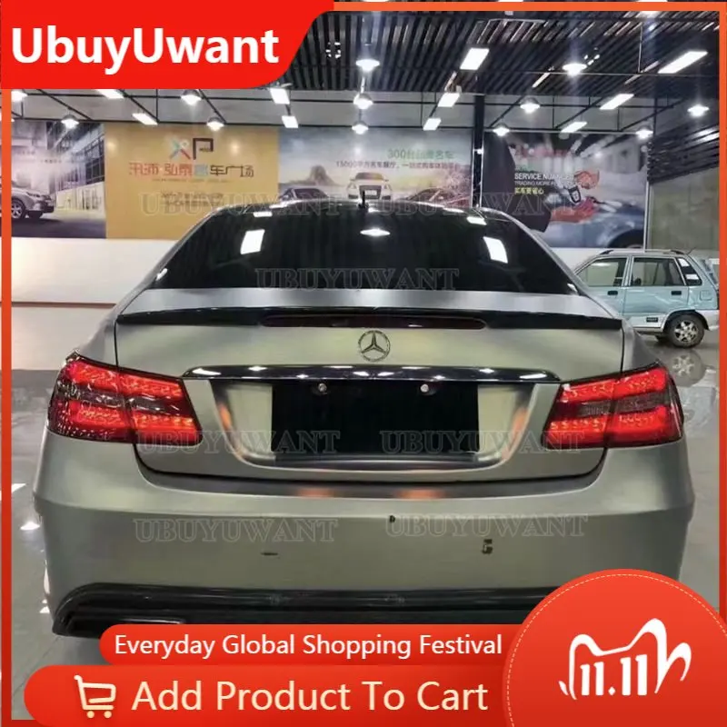 

UBUYWANT W207 C207 Carbon Fiber Trunk Spoiler R Style Wing For Mercedes benz E Class Coupe 2010 - 2016 E200 E250 E300 E350