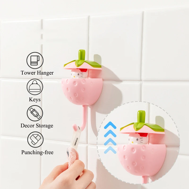 New Decorative Hook Self-adhesive Wall Keys Coat Clothes Tower Hanger Bathroom Accessories Behind-door Organizer Bag | Дом и сад