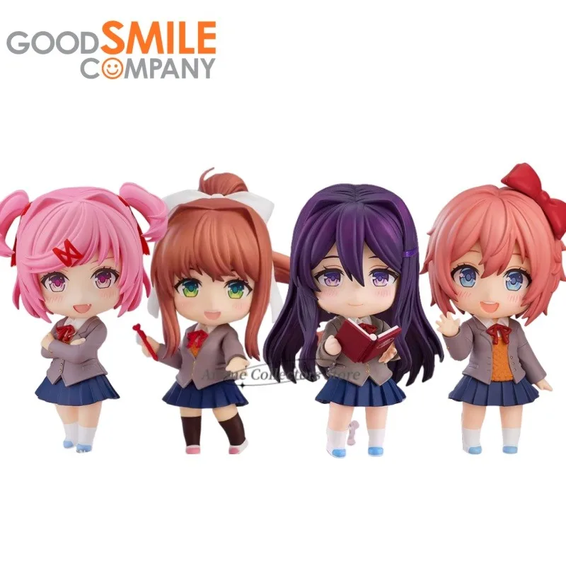 Фото Хорошая улыбка Nendoroid Doki Doki Literature Club! GSC Юрий Моника Нацуи Саой Аниме Фигурка Игрушки Настольный Орнамент Коллекционный Подарок №1