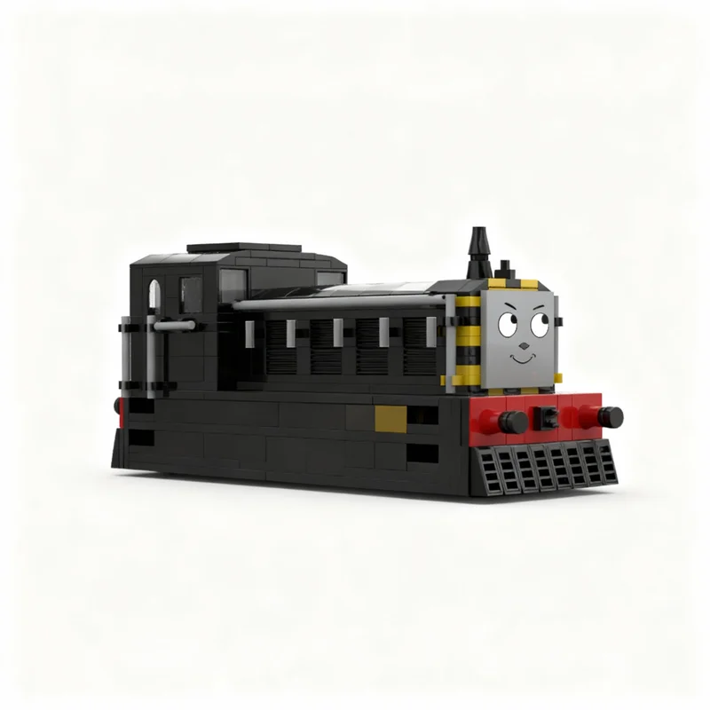 Фото 390 деталей MOC Mavis The Quarry Diesel BR Class Shunter Train: Модель-конструктор, архитектурные блоки, рождественский подарок, DIY-сборка №2