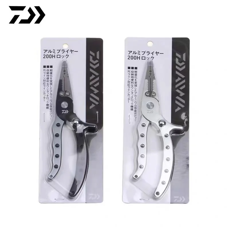 

Daiwa Fish Lip Grip Aluminum Alloy Fish Gripper Fishing Pliers Hook Recover Cutter Line Split Ring Fishing Tool Fishing Gripper