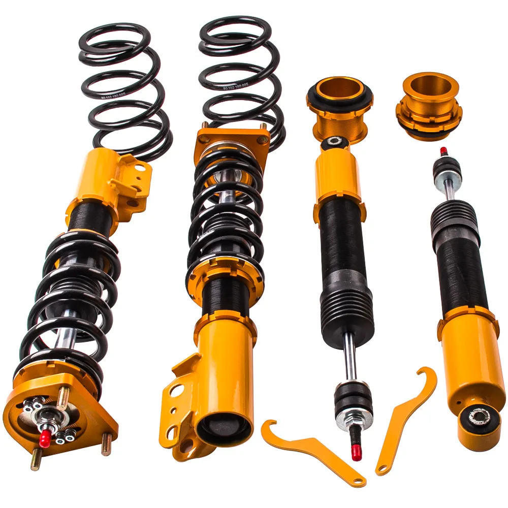 

24 Way Coilovers Shocks Struts Suspension Springs Kit For Ford Mustang 1994-2004 Adjustable Damper Coilover Shock Springs