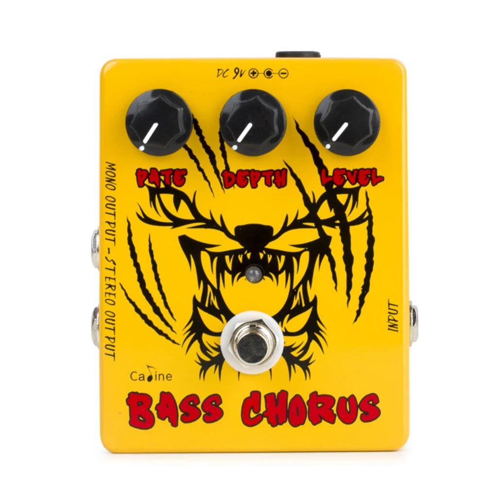 

Caline CP-83 The Pumpkin Carver Bass Chorus Guitars Electric Effect Pedal True Bypass Volume of The Chorus Effect