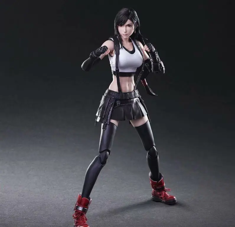 Цена Шарнирная экшн-фигурка PLAY ARTS Tifa Lockhart, декоративная Модель 25 см