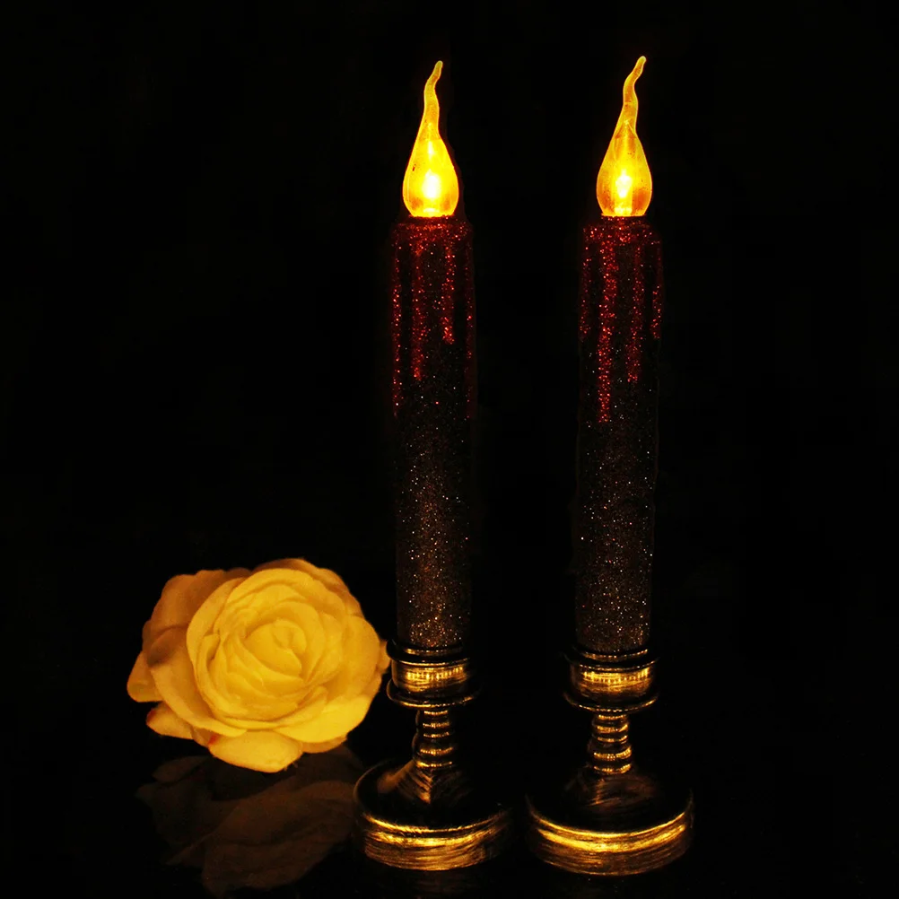 

2pcs Tealight Party Lamp Flameless Tea Pumpkins