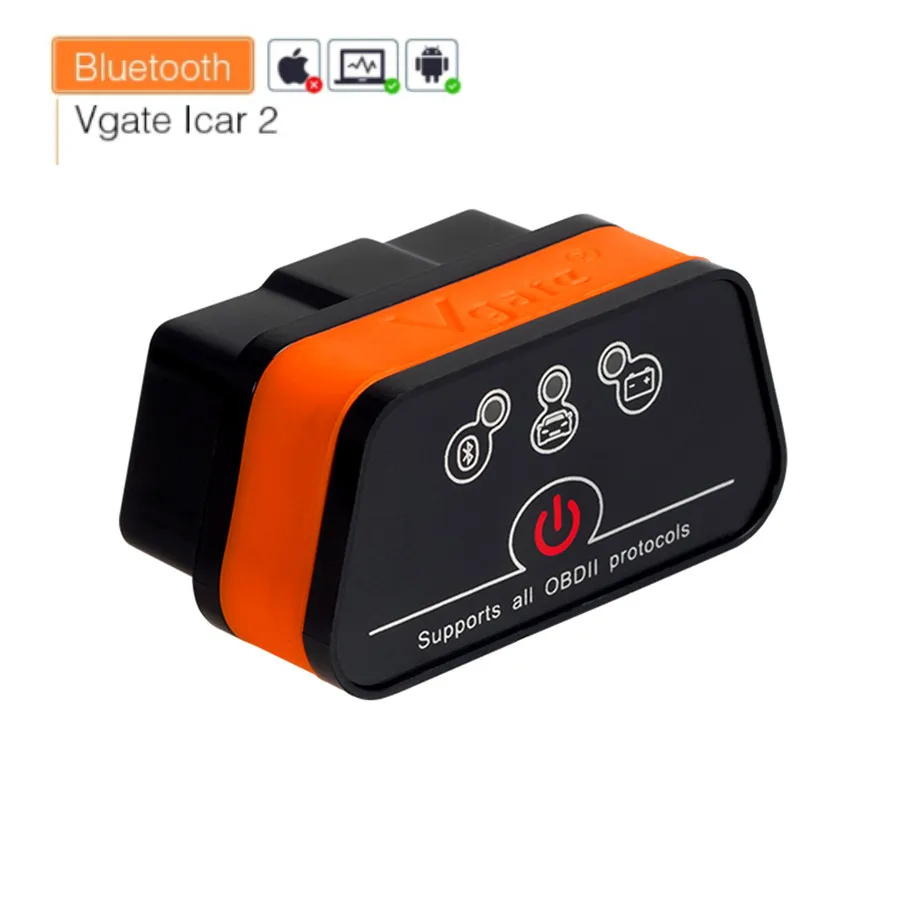 

Vgate ICar2 ELM327 V2.1 OBD OBD2 WIFI Bluetooth сканер диагностический инструмент Wi-Fi адаптер ELM 327 V 2,1 OBDII iCar 2 II WIFI сканер