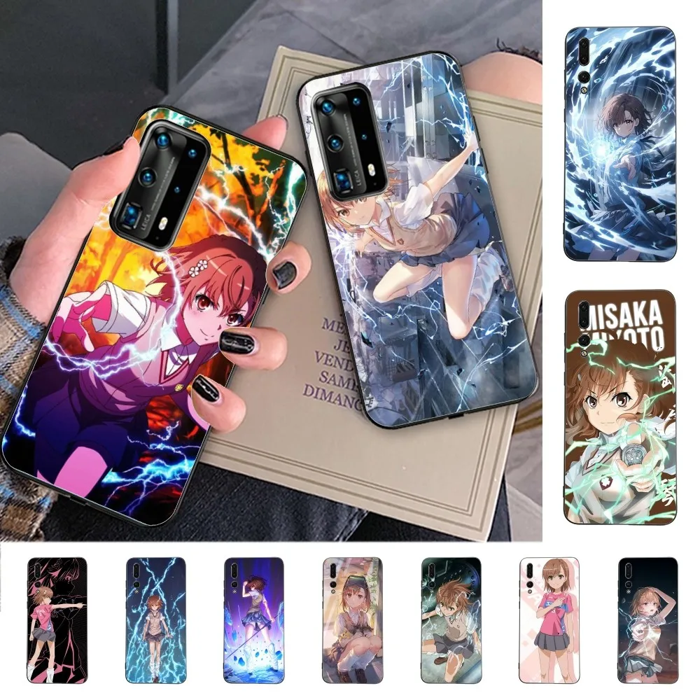 Anime M-Misaka Mikoto Cute Phone Case For Huawei P 8 9 10 20 30 40 50 Pro Lite Psmart Honor 70 Mate 20lite