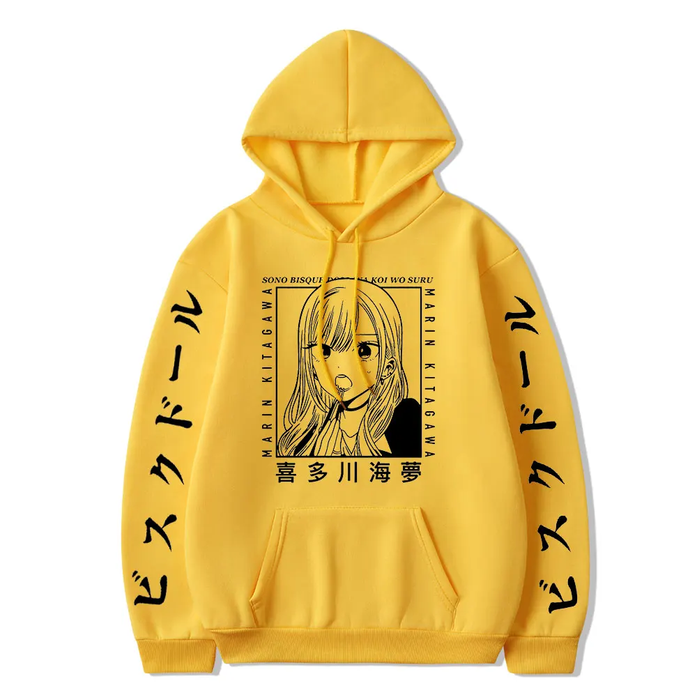 My Dress-Up Darling Hoodie Marin Kitagawa Anime Unisex Hooded Sweatshirt Aesthetic Clothes Harajuku Hoodies Oversized Pullover
