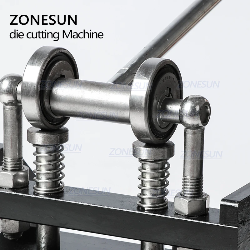 ZONESUN DM-2412N Машина для резки кожи ручная для изготовления серьги Резка Нажатие для вырубки Нажимной стальной шаблон