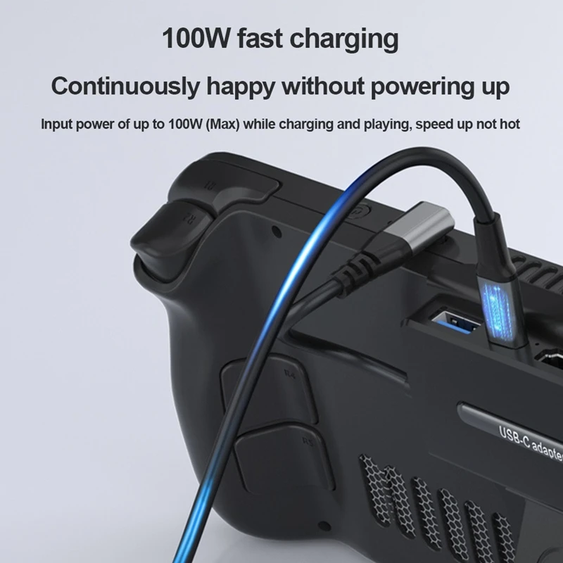 Концентратор с держателем док-станции 5 в 1 100 Вт зарядная база PD3.0 10 Гбит/с для Steam