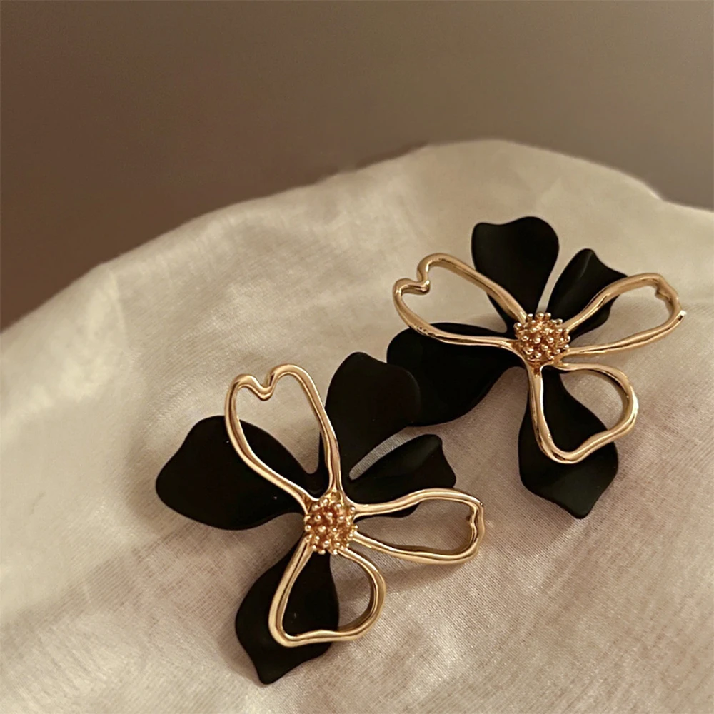 

Temperament Advanced Personalized Camellia flower Earrings For women's Girl party gift Jewelry wholesale