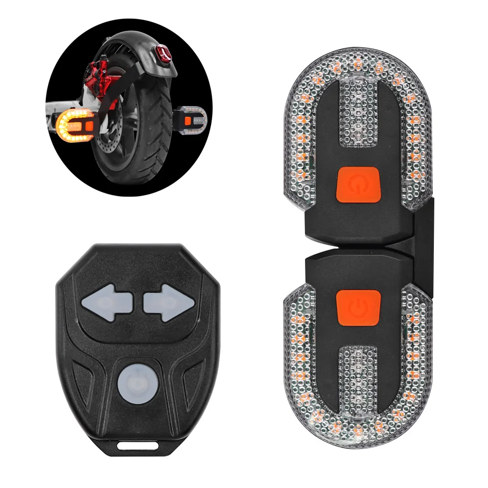 

Electric Scooter Remote Control Tail Light For Xiaomi M365 1S Pro2 Mi3 LED USB Rechargeable Turn Signal Braking Flashing Lamps
