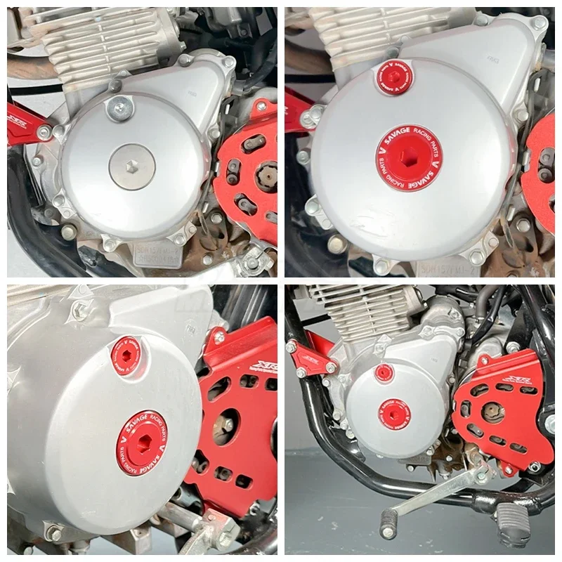 Фото 2024 болты с крышкой двигателя для Honda XR 125L 150L 190L CRF 125F 150F 250F 2012+ мотоцикла, левая крышка картера, прямой винт №2