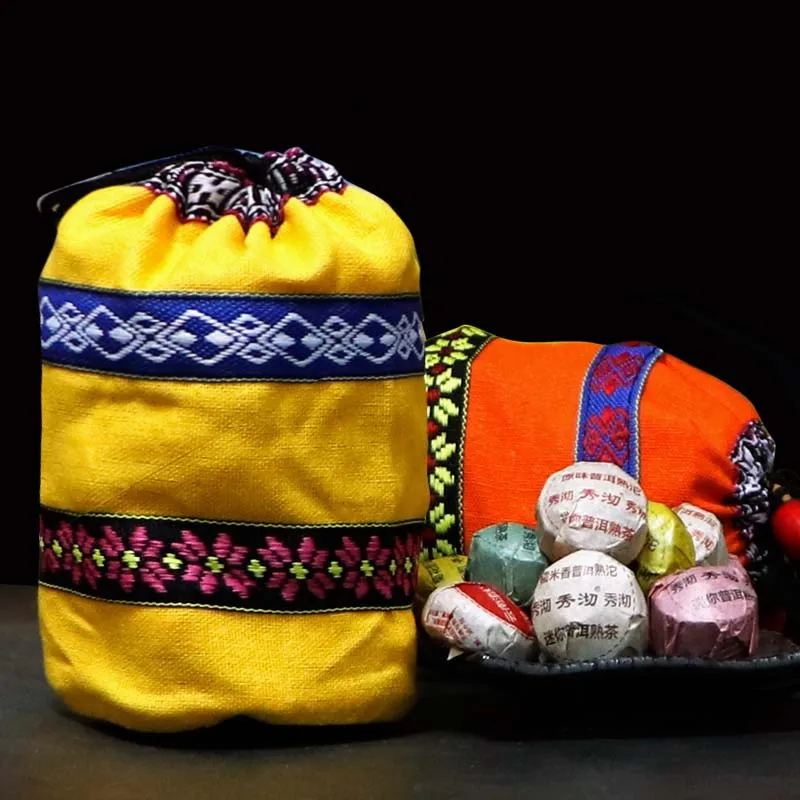 

50pcs 10 Different Flavors 2019 Mini Pu-erh Not Tea Pot Chai with Gift Bag