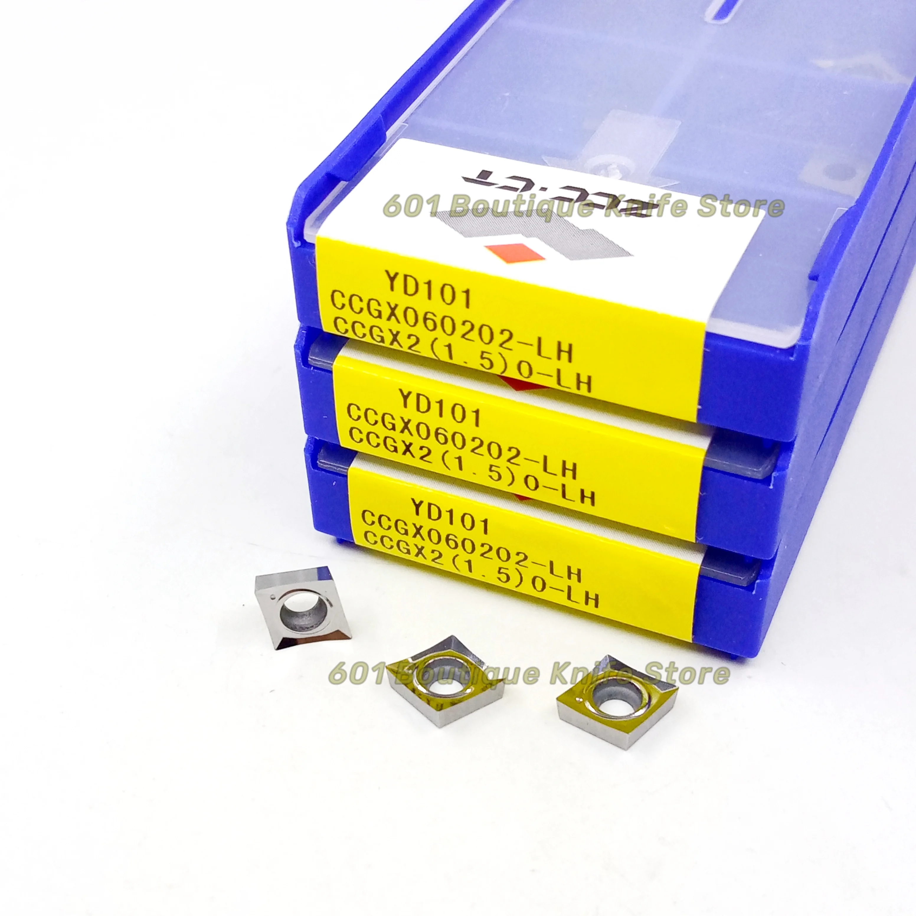 ZCC CT CCGX060202-LH YD101 токарная вставка из цементированного карбида