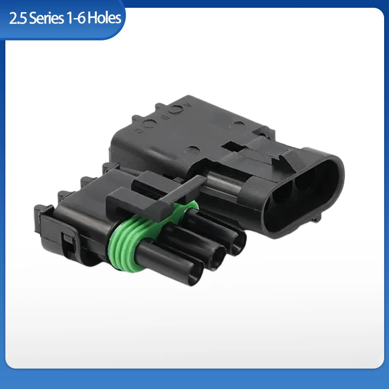 

5/10/100 Sets Delphi 2.5 Series Connector 1 2 3 4 6 Pin Male Female Automobile Waterproof Harness Socket 12015792 12015793