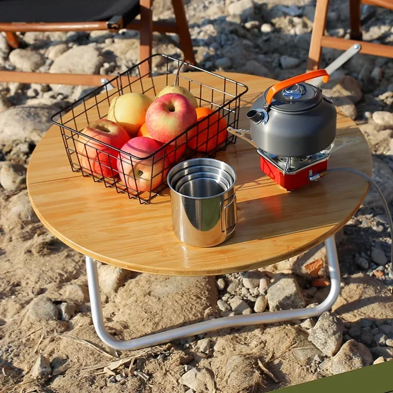 Стол складной для кемпинга Портативный Бамбуковый обеденный стол пикника