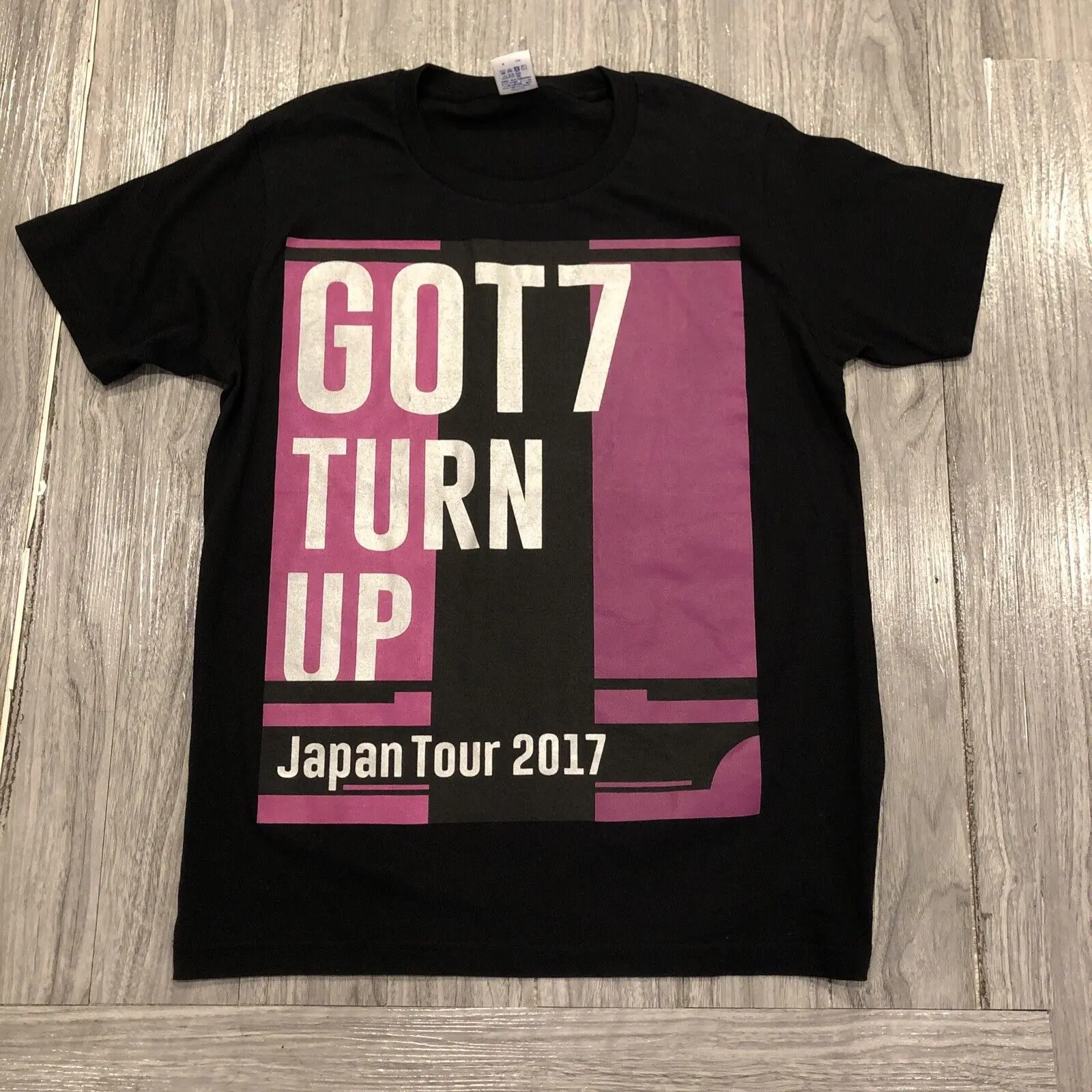 Поворотная футболка унисекс KPOP GOT7 японский тур 2017 размер L