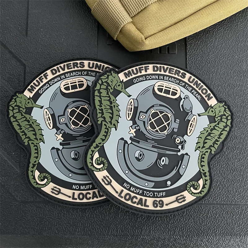 Нашивки на липучке из ПВХ для дайвинга одежды погружение в поисках жемчуга