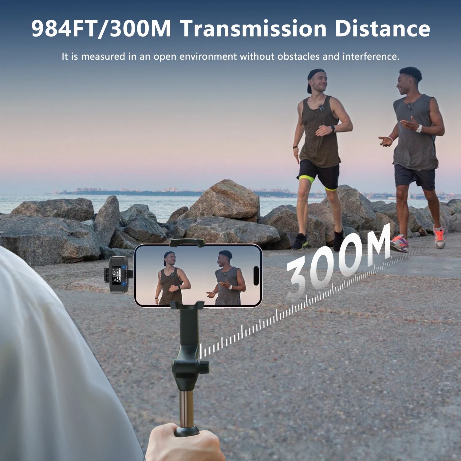 BOYA BOYAMIC-120 Беспроводной петличный микрофон со встроенной записью для iPhone Android USB-C