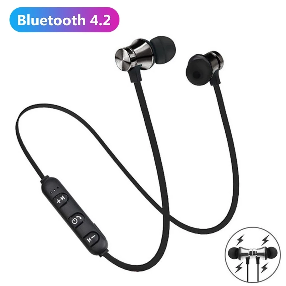 Магнитные беспроводные наушники XT11 Bluetooth 4 2 спортивные наушники-вкладыши стерео