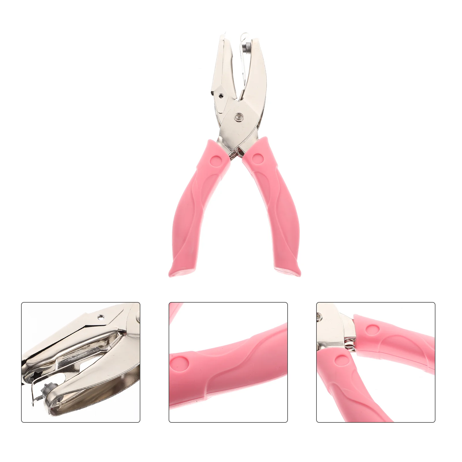 

Hole Puncher Punch Paper Single Officehandheld Loose Leaf Maker Page Circle Crafts Sheets Home Tag Badgelightweight Metal Shape