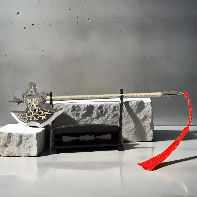 22 см китайское древнее оружие Xuanhua топор металлическая модель коллекционная