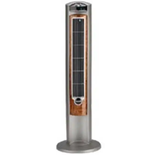 

Curve Fan with Ionizer and Remote, 2554, Gray/Woodgrain