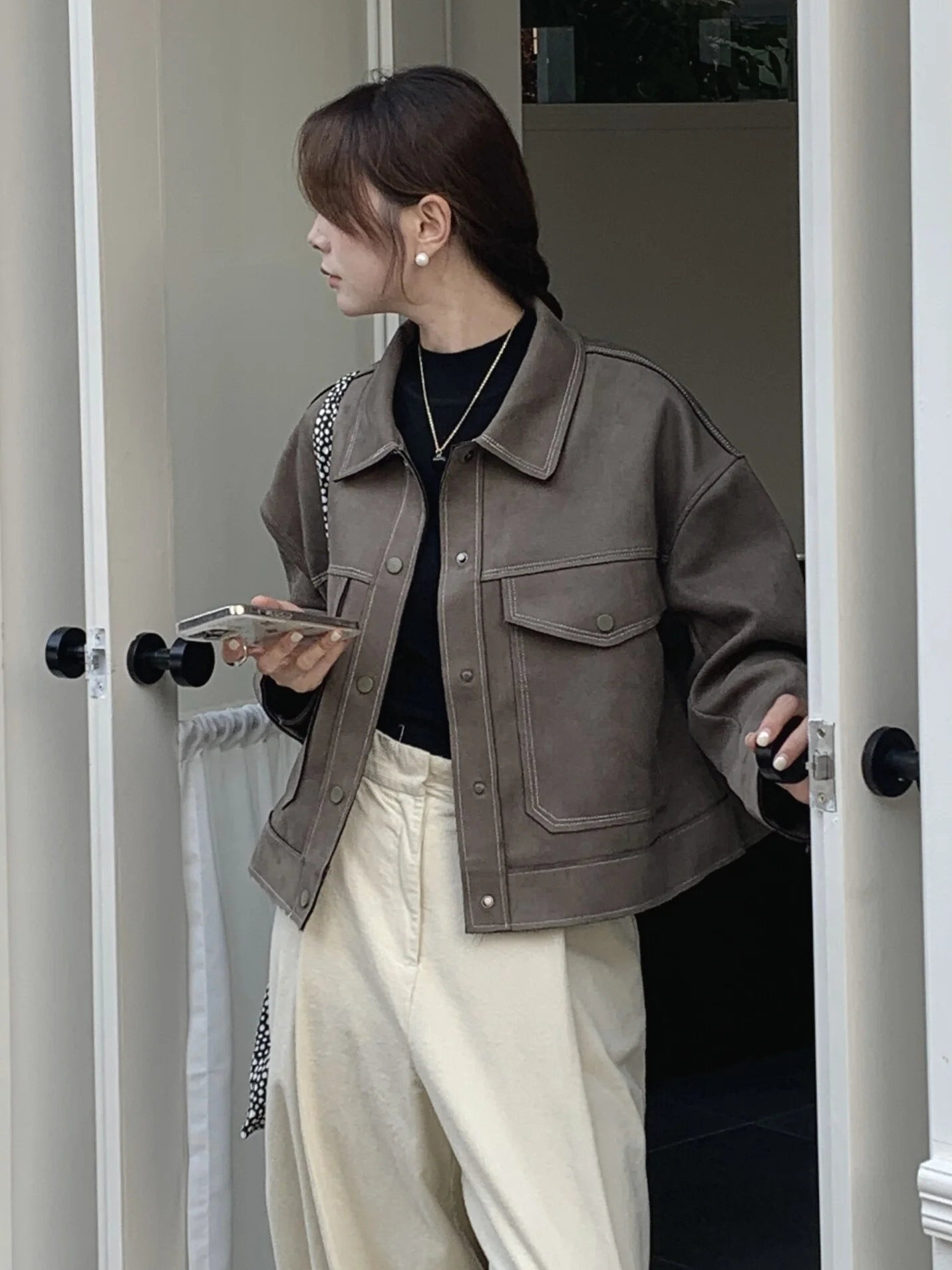 Осенняя новая американская винтажная элегантная утягивающая универсальная