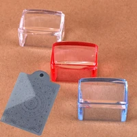 silicone transparent rectangle nail art stamping kit nail stamper manicure plate stamp manicure scraper seal stamper scraper