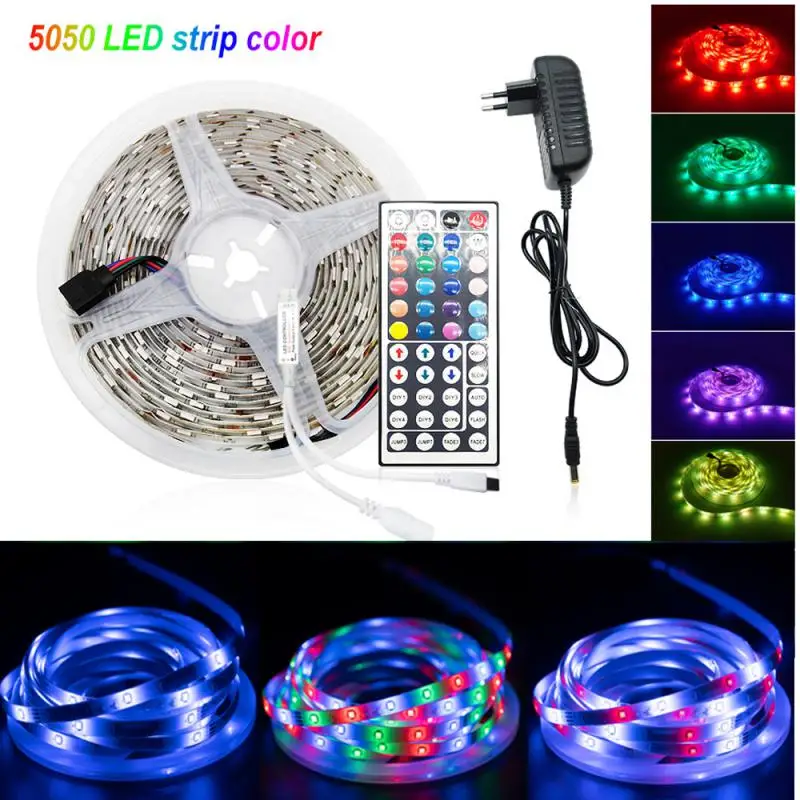 

Светодиодная лента RGB SMD3528, 1-20 м, с инфракрасным управлением