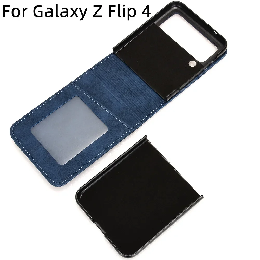 Чехол для Samsung Galaxy Z Flip 6 5 4 3 Flip4 Flip3 Flip5 откидной кожаный защитный противоударный
