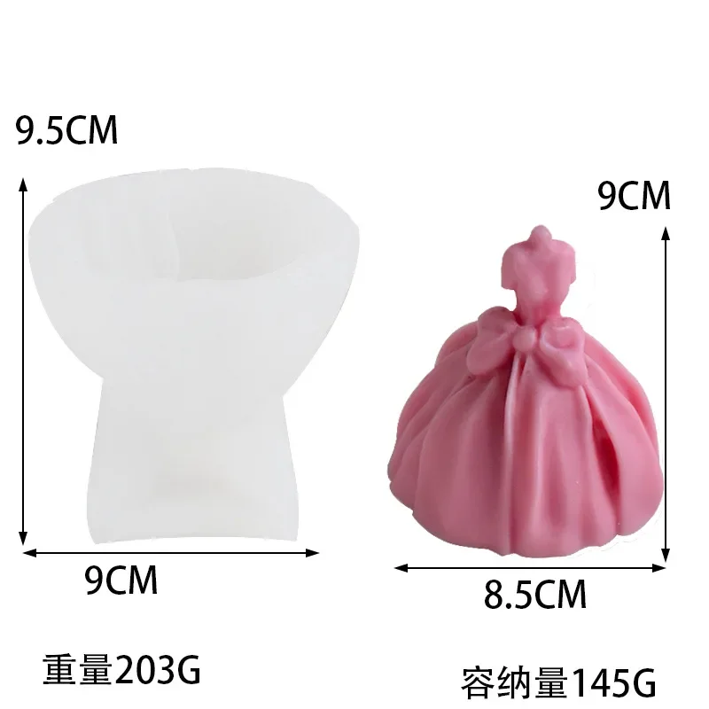 Силиконовая Форма Для Свечей В Форме Пончо Юбка Креативное Украшение Шоколада