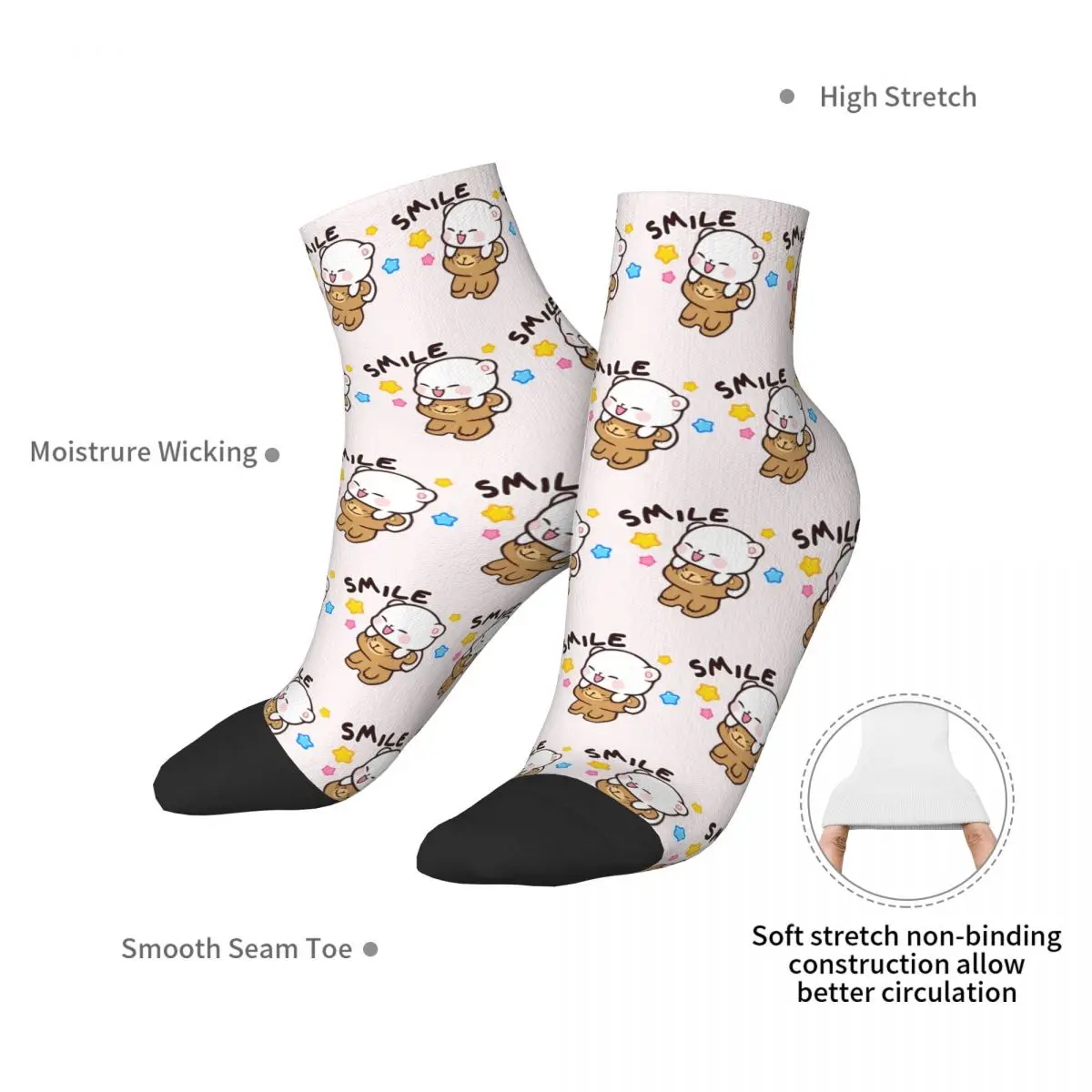 Peach And Goma Bubu Dudu Balloon Socks Harajuku High Quality Stockings All Season Accessories for Man's Woman's Gifts