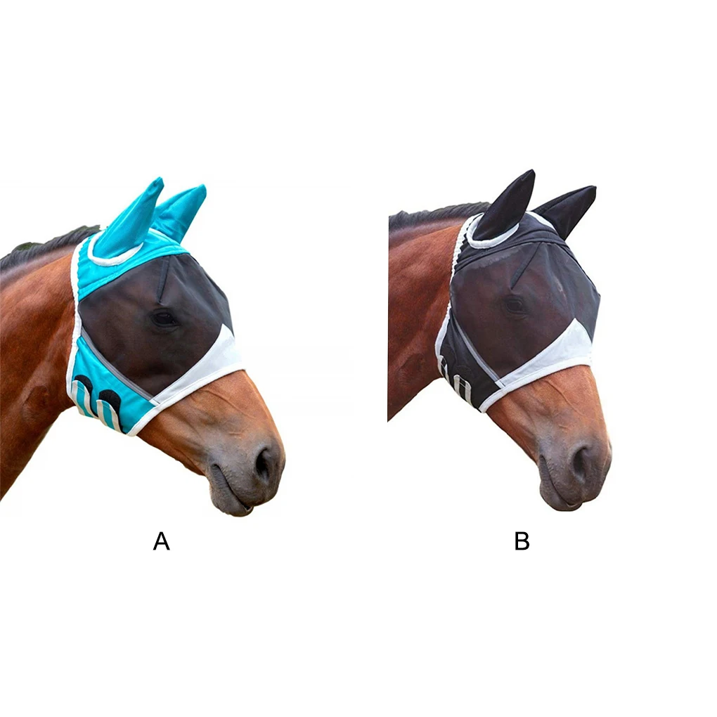 

Breathable And Safe Fly Mask For Horses - Horse With Ease Protection Stylish Horses Accessories