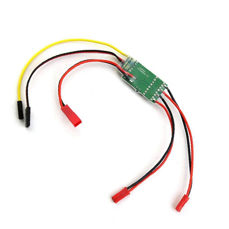 

Двусторонний двунаправленный контроллер скорости 5A ESC Brushed, двухсторонний ESC 2S-3S Lipo для радиоуправляемой модели автомобиля, лодки, бака, запа...