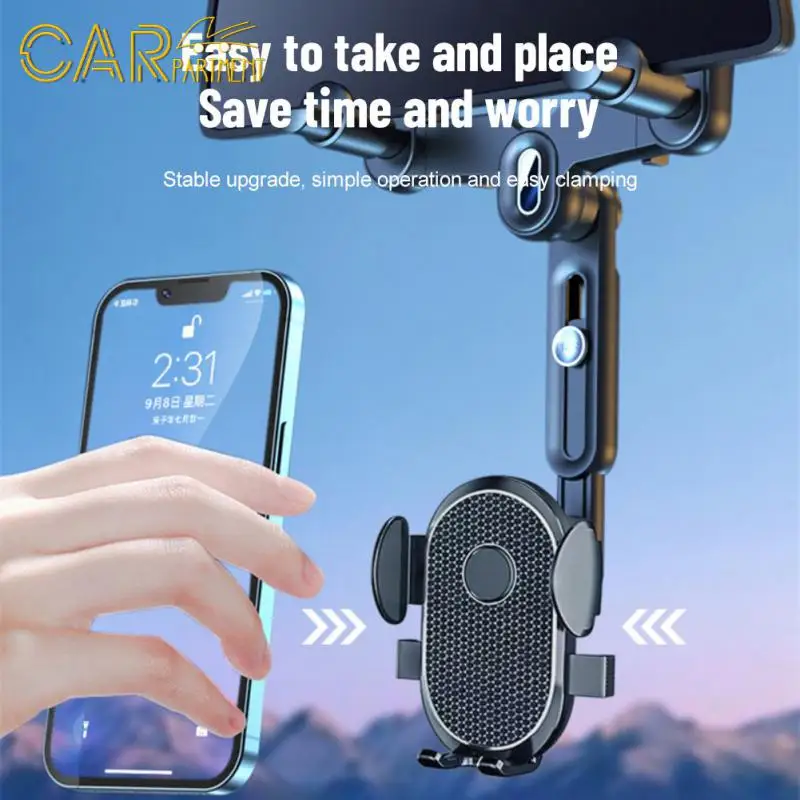 

Universal Car Phone Holder Anti-shake Rearview Mirror Driving Recorder Bracket 360 Degree Rotation Foldable Adjustment
