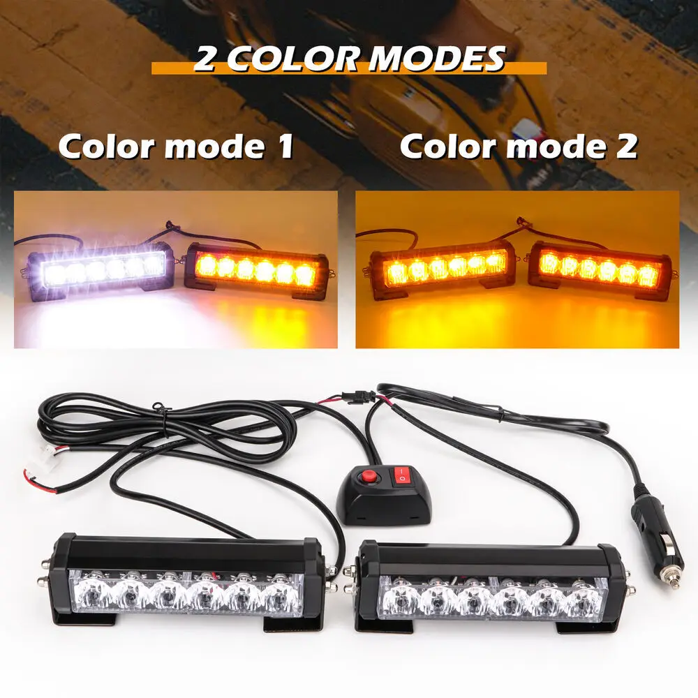 2 шт. автомобильная лампа 6 вспышек