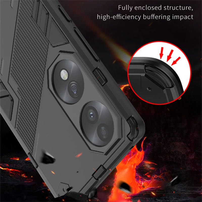 For Huawei Honor 70 Case For Honor 70 Pro Plus Cover Silicone Invisible Holder TPU Rubber Protective Case For Honor 70 Cover