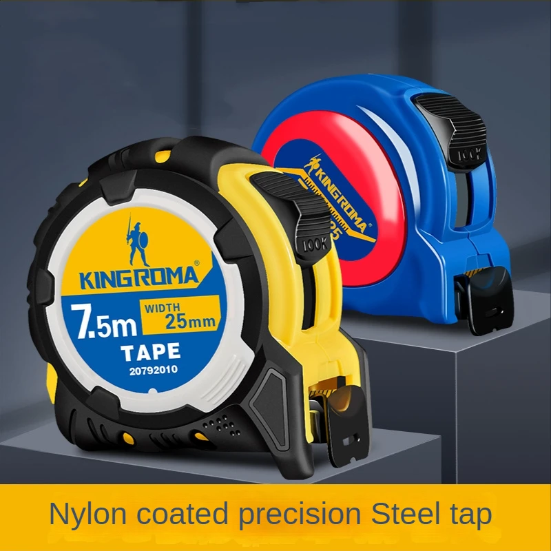 Nylon coated Tape measure metric and British steel tape Tape measure high precision meter gauge thickened fall proofTape measure