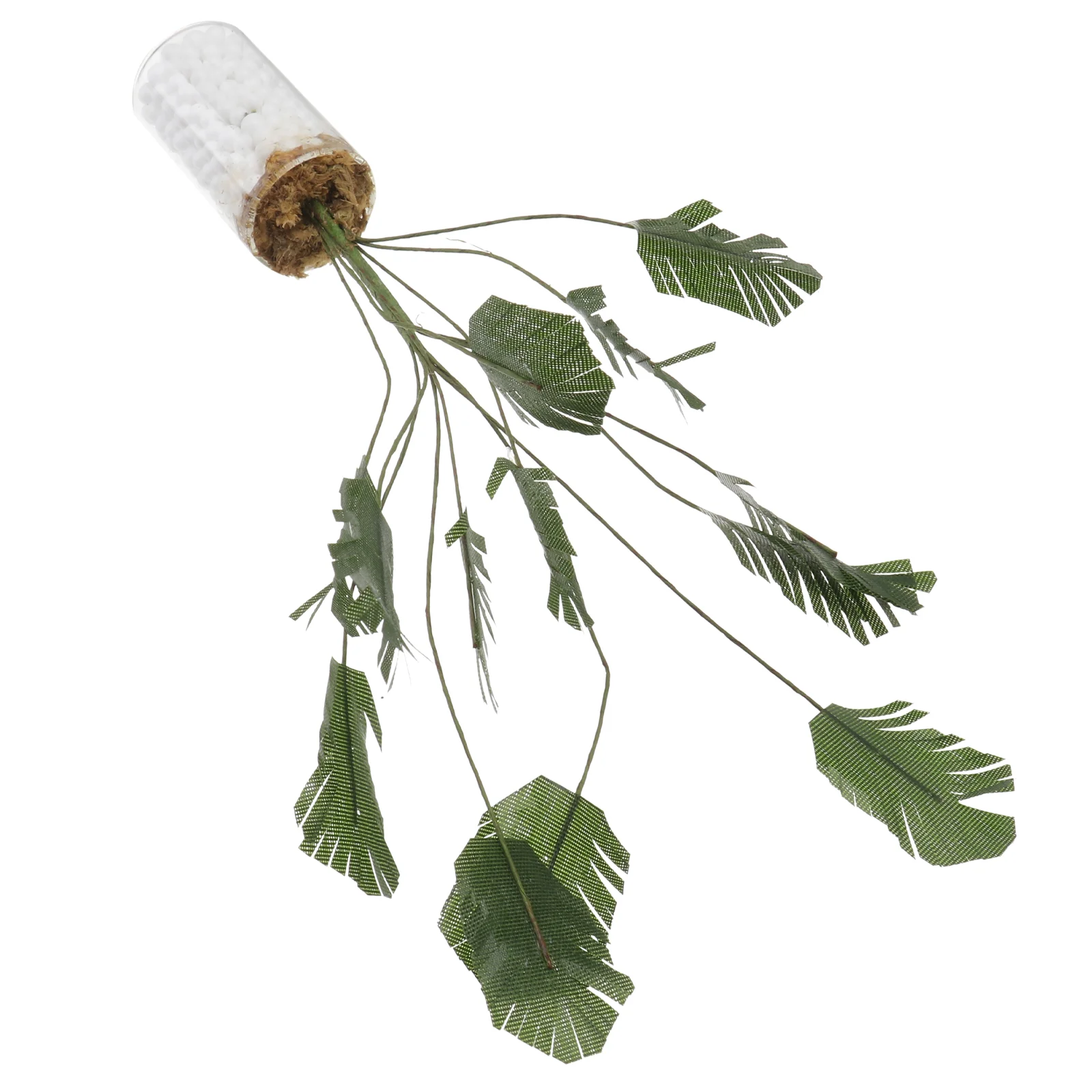 

Tree Palm Artificial Tropical Banana Miniature Leaves Plantfake Mini Faux House Model Monstera Stuff Decoration Leaf Paradise